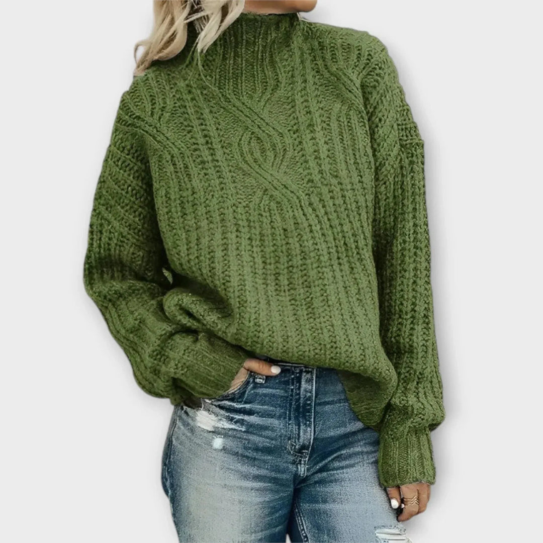 Modern High-Neck Winter Sweater