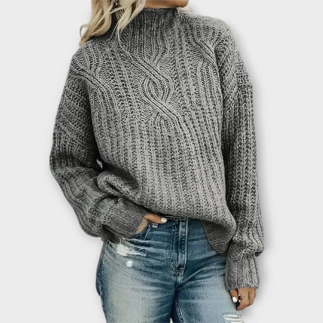 Modern High-Neck Winter Sweater