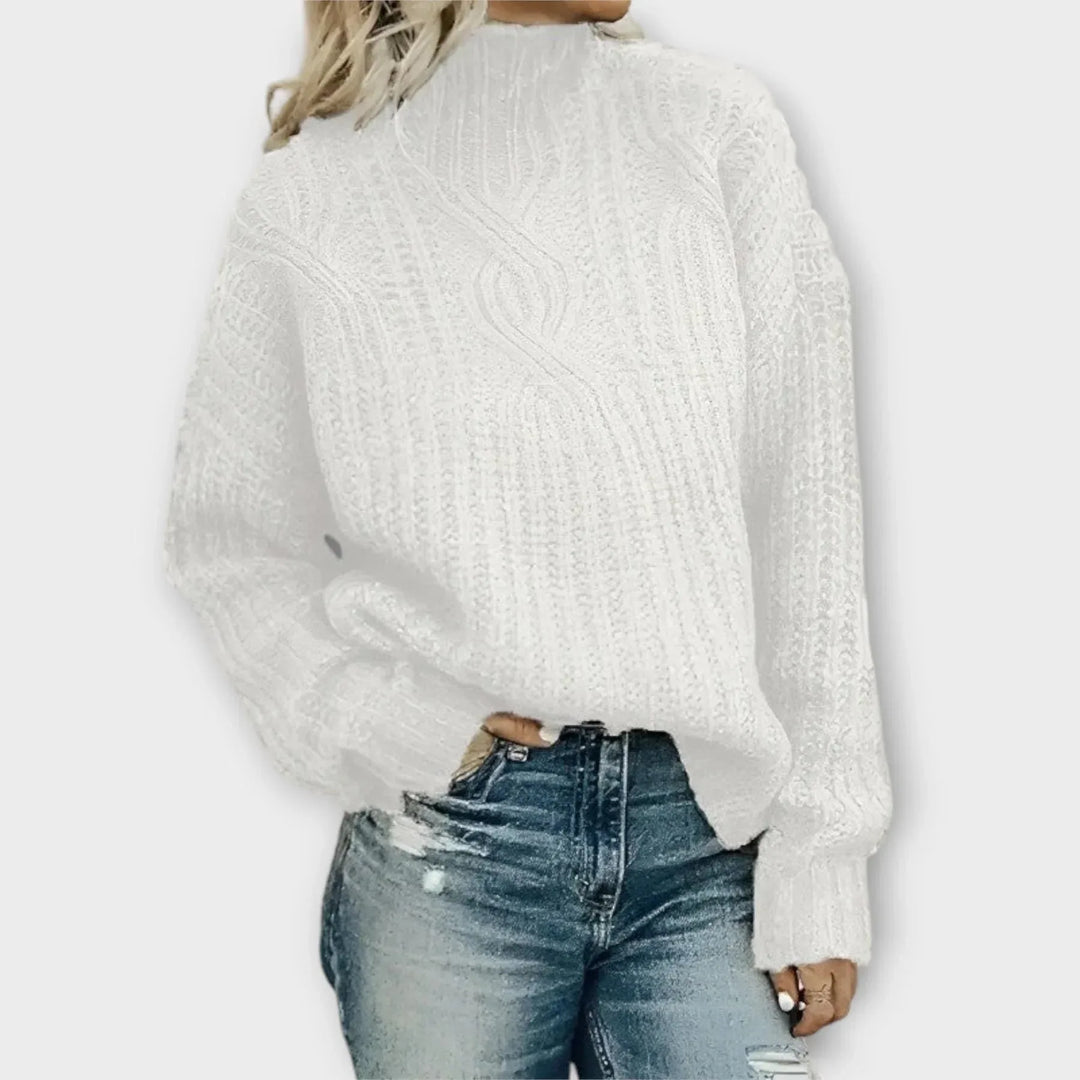 Modern High-Neck Winter Sweater