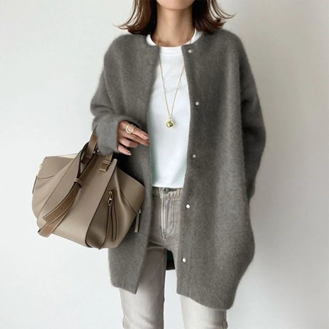 Refined Layered Winter Cardigan