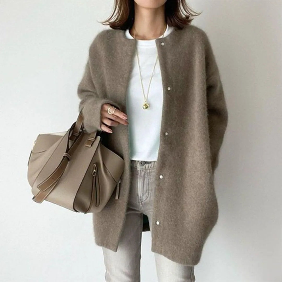 Refined Layered Winter Cardigan