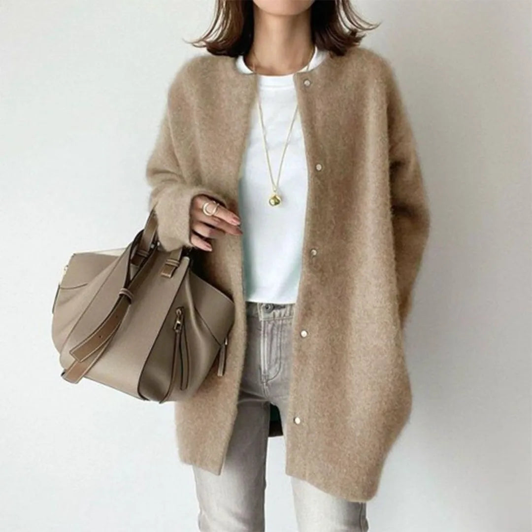 Refined Layered Winter Cardigan