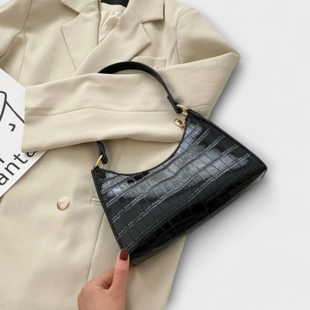 Shiny Leather Bag - Green