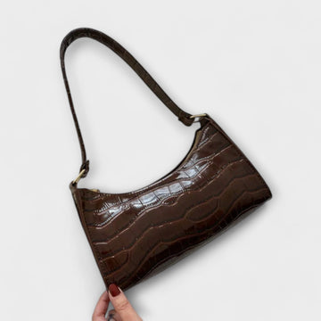 Shiny Leather Bag - Green