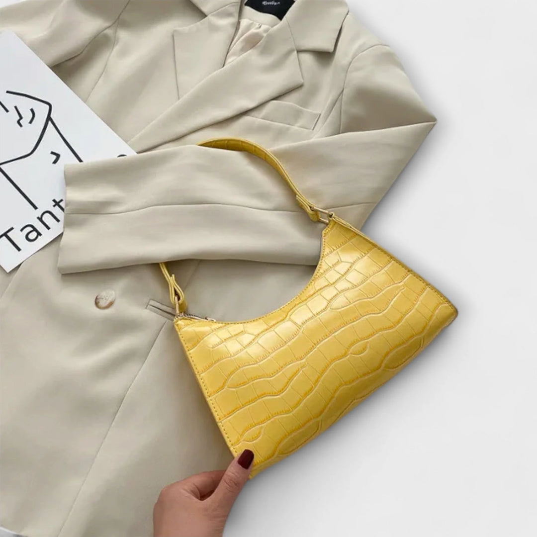Shiny Leather Bag - Green