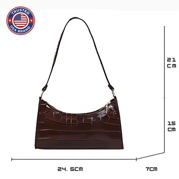 Shiny Leather Bag - Green