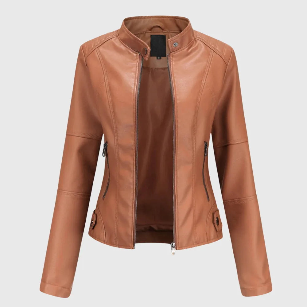 Stylish Winter Leather Jacket For Women