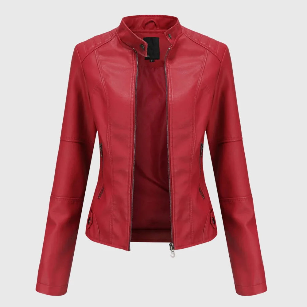 Stylish Winter Leather Jacket For Women