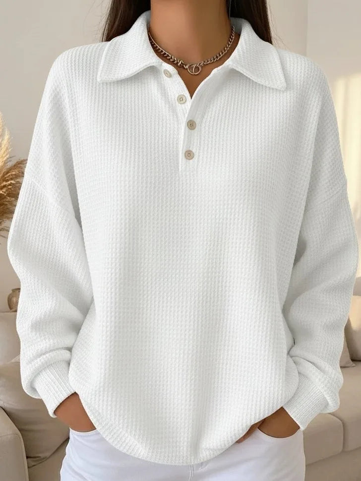Textured Polo Winter Sweater