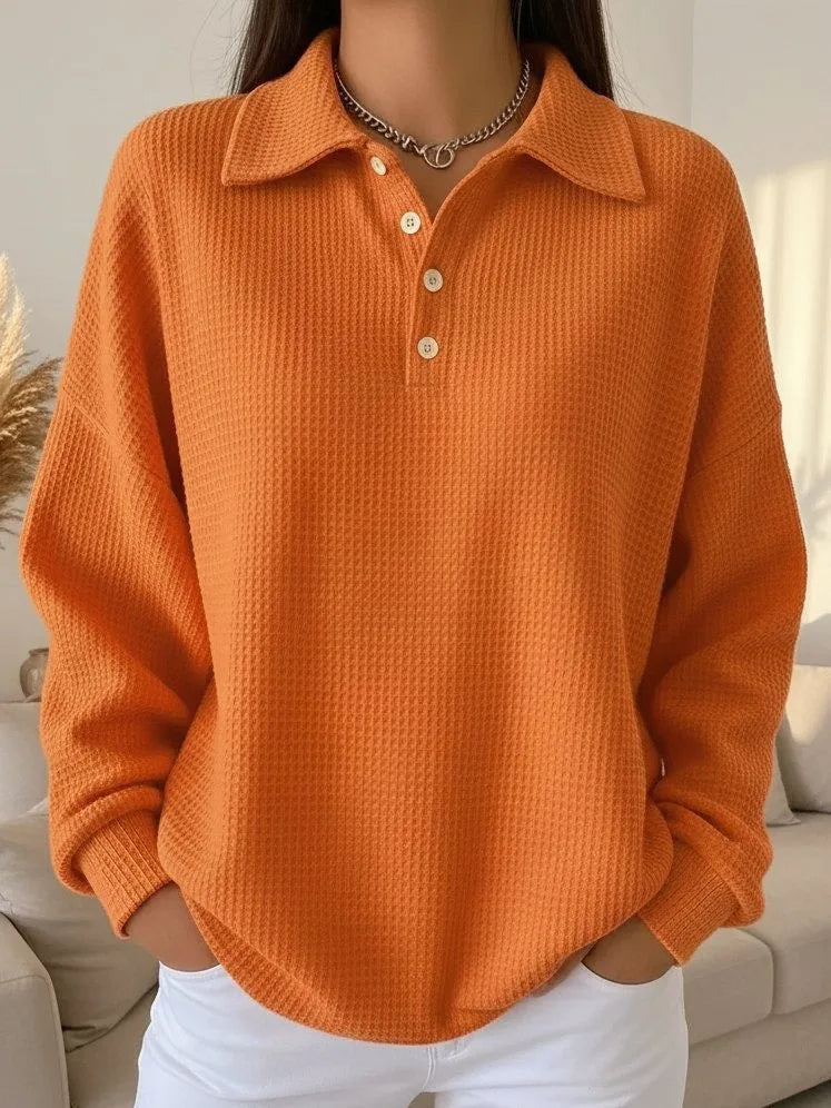 Textured Polo Winter Sweater