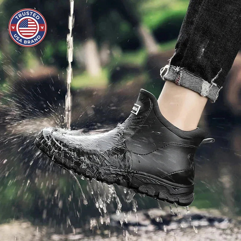 Women's ankle winter waterproof boots with chunky sole