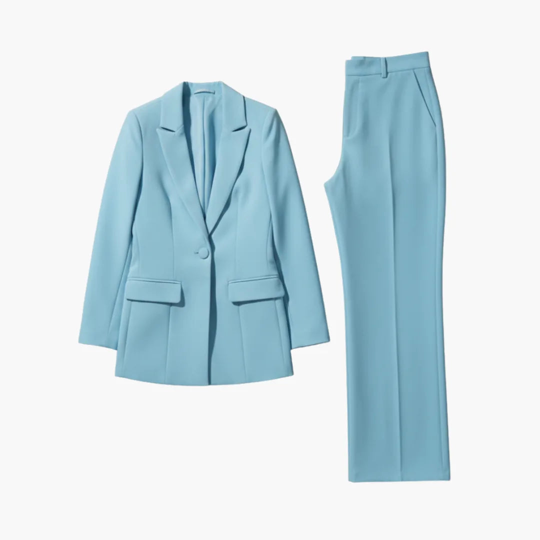 Women's Business Casual Winter Blazer Suit Set