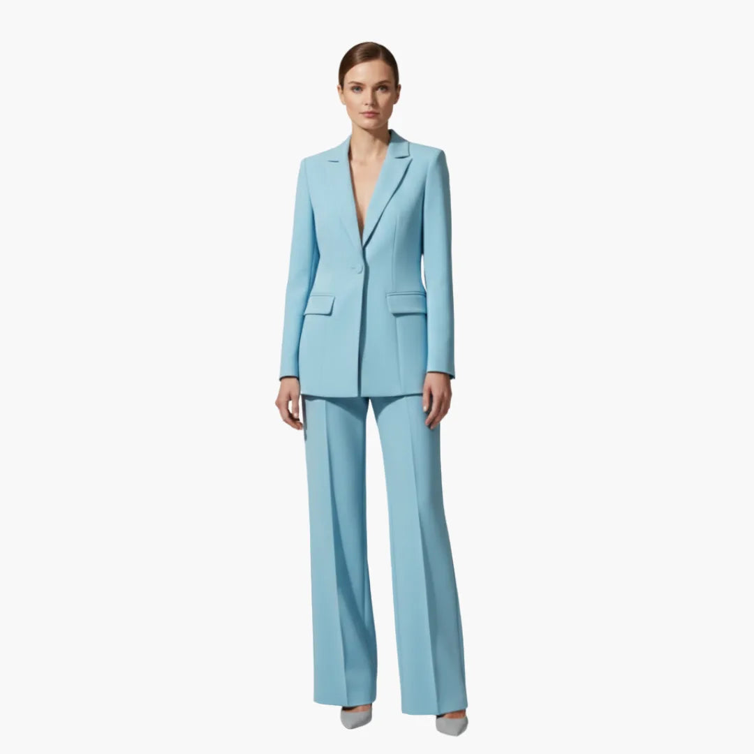 Women's Business Casual Winter Blazer Suit Set
