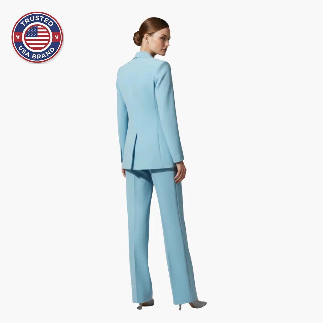 Women's Business Casual Winter Blazer Suit Set