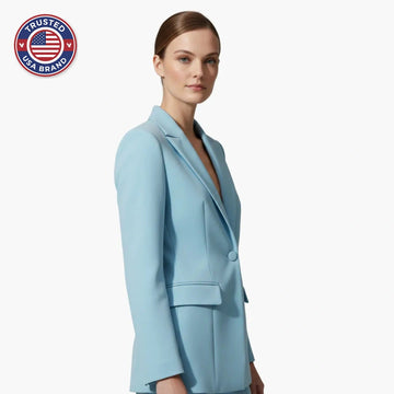 Women's Business Casual Winter Blazer Suit Set