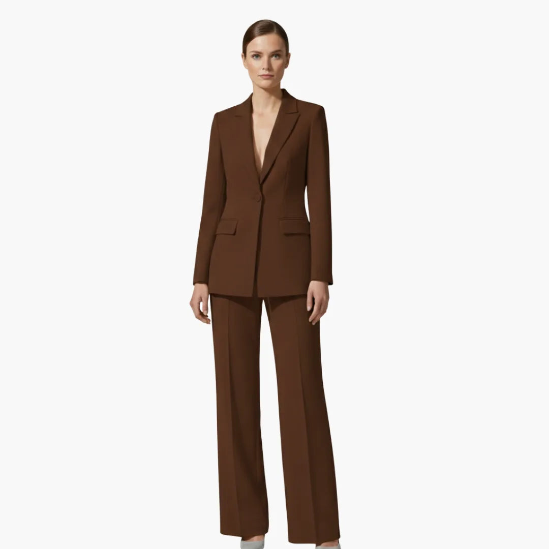 Women's Business Casual Winter Blazer Suit Set