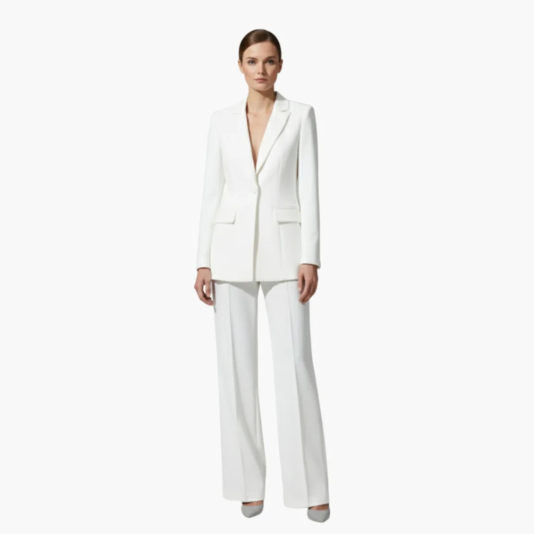 Women's Business Casual Winter Blazer Suit Set