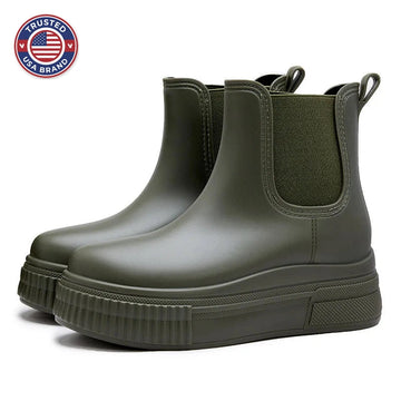 Women's winter chelsea boots with chunky platform sole