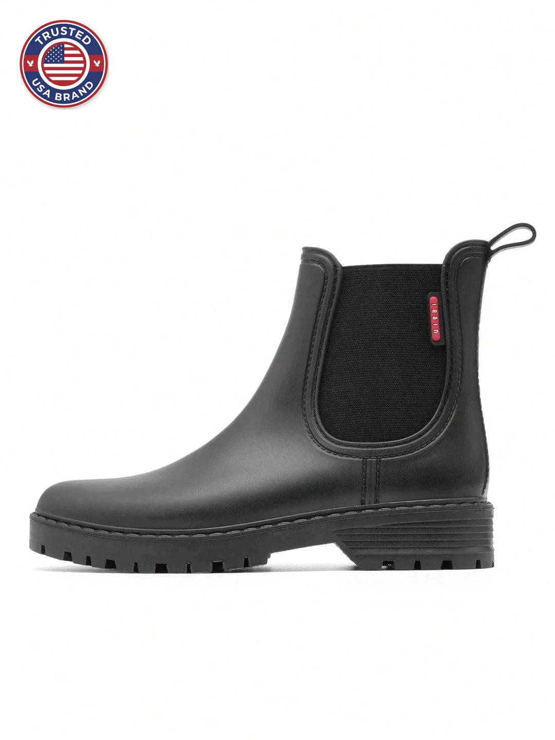 Women's winter chelsea boots with elastic side gussets