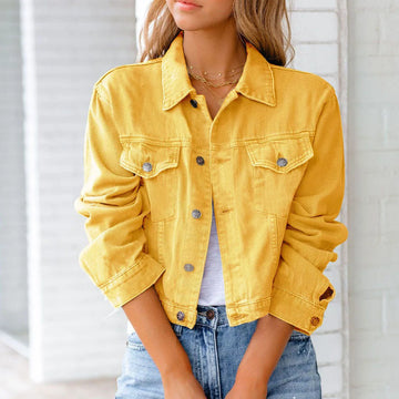 Women's Cropped Long Sleeve Winter Jacket