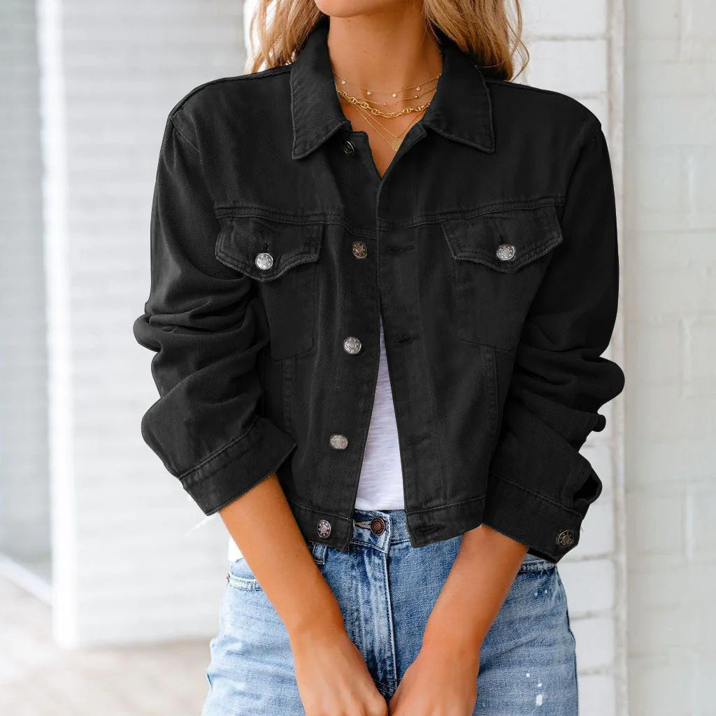 Women's Cropped Long Sleeve Winter Jacket