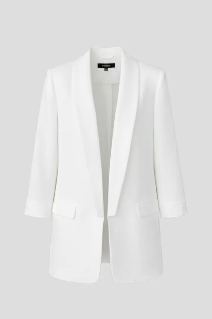 Women's Fitted Wrap Collar Winter Blazer