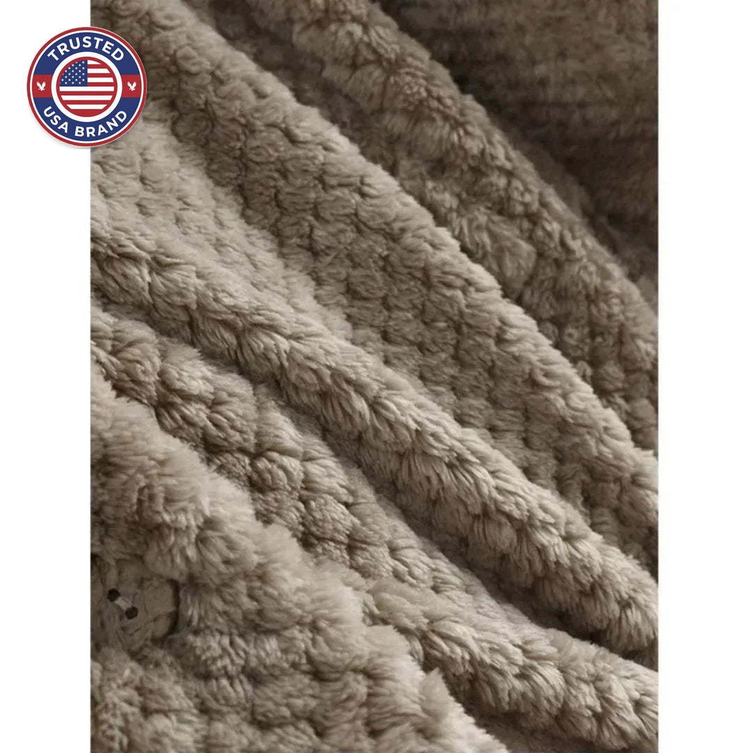 Women's fleece button-front hooded winter cardigan with high-low hem