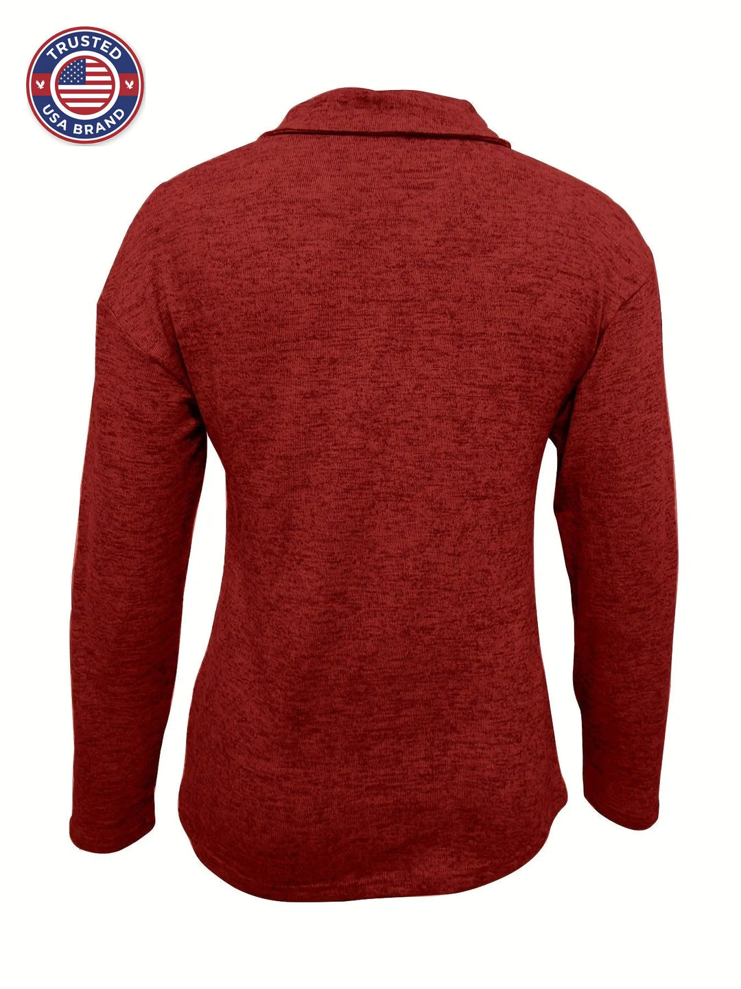 Women's Half Zip Winter Pullover Long Sleeve Casual Top