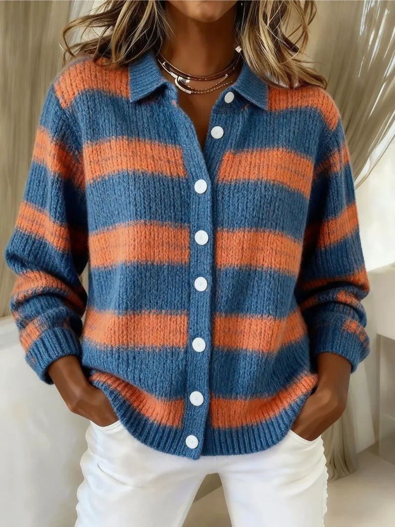 Knitted Blouse With Stripes