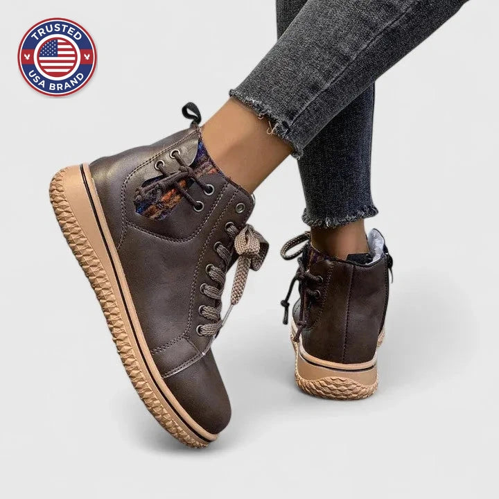 Women's Lace Up Ankle Winter Boots