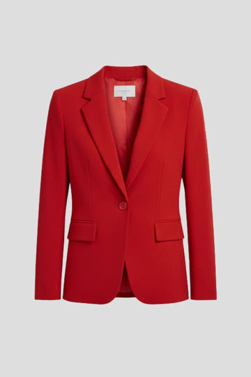 Women's Notched Lapel Long Sleeve Winter Blazer
