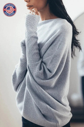 Women's Off Shoulder Long Sleeve Winter Sweater