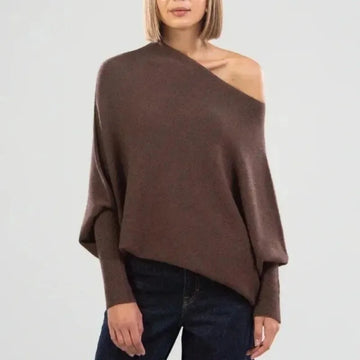 Women's Off Shoulder Long Sleeve Winter Sweater