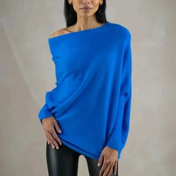Women's Off Shoulder Long Sleeve Winter Sweater