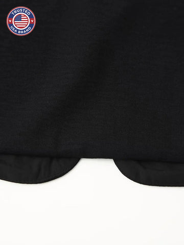 Women's open-front v-neck winter top with mirror work embroidery