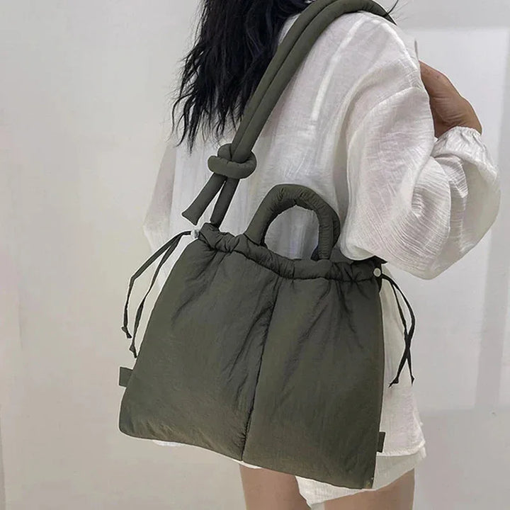 Women's Quilted Puffer Tote Winter Bag