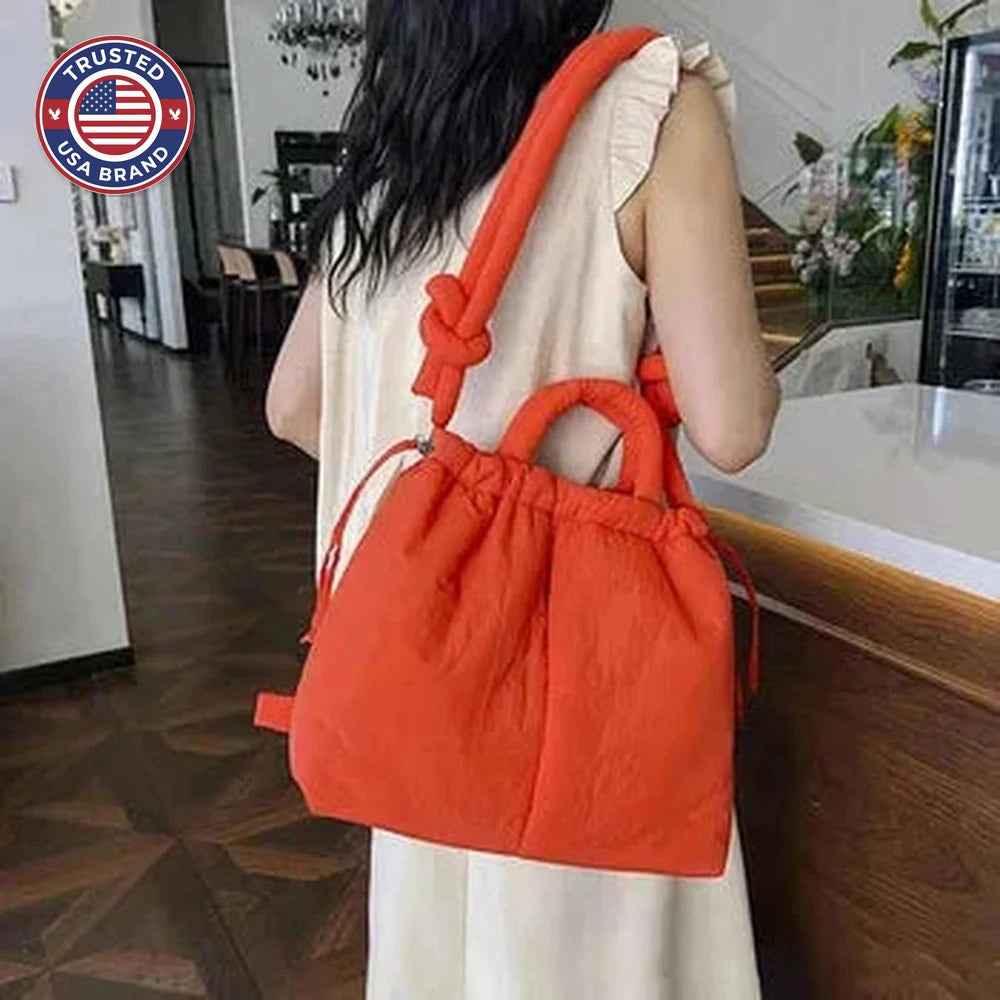Women's Quilted Puffer Tote Winter Bag