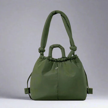 Women's Quilted Puffer Tote Winter Bag