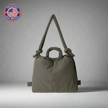 Women's Quilted Puffer Tote Winter Bag