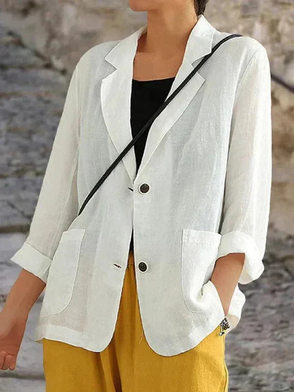 Women's Relaxed Two Button Winter Blazer