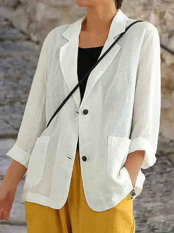 Women's Relaxed Two Button Winter Blazer
