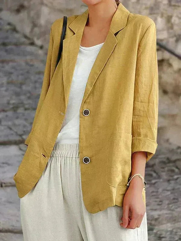 Women's Relaxed Two Button Winter Blazer