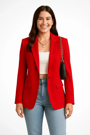 Women's Single Button Winter Blazer