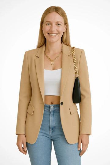 Women's Single Button Winter Blazer