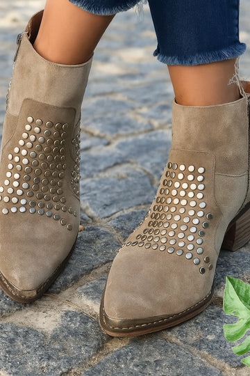 Women's Studded Ankle Winter Boots