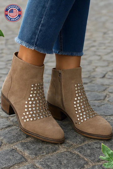 Women's Studded Ankle Winter Boots