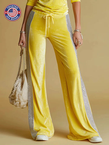 Women's V-Neck Long Sleeve Winter Two Piece Set