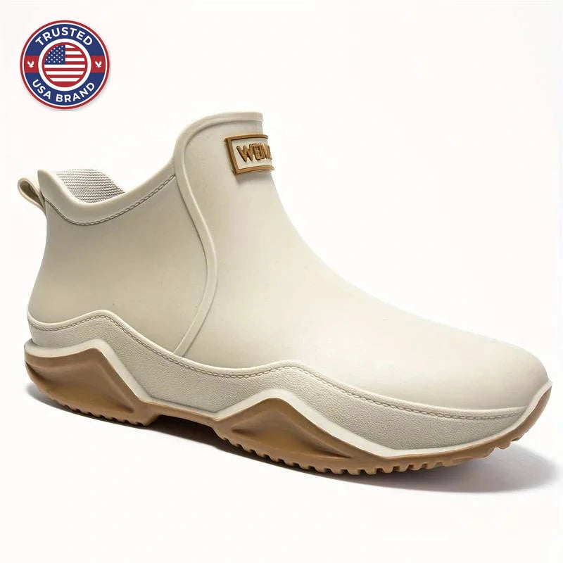 Women's waterproof ankle winter boots with chunky contrast sole