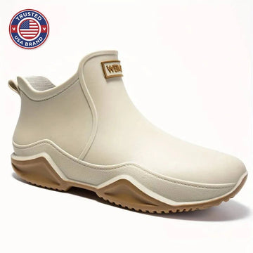 Women's waterproof ankle winter boots with chunky contrast sole