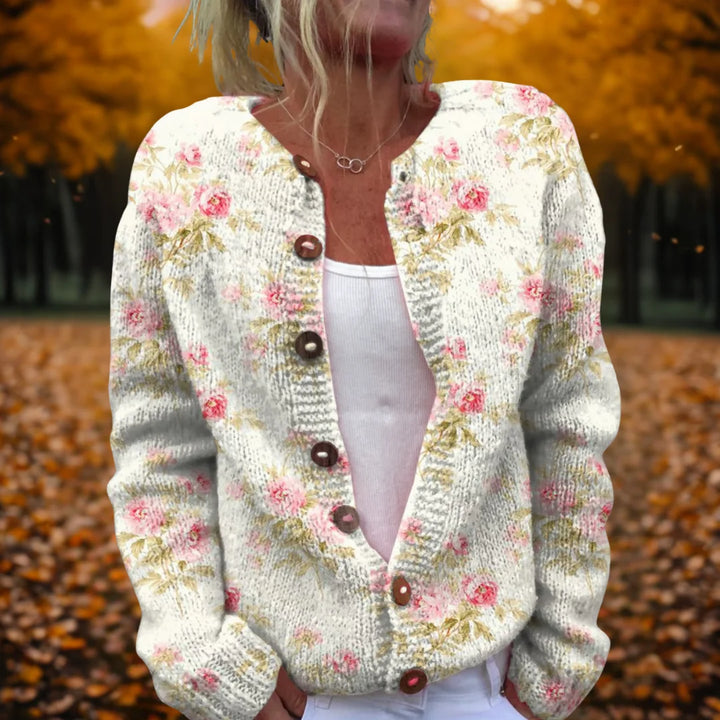 Flower Art Cardigan - Multicolour